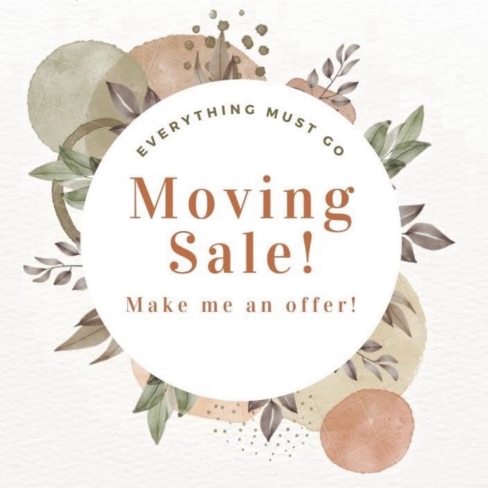 Moving sale